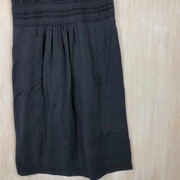 Athleta Asphalt Racerback Shiloh Crochet Knit Knee Length Casual Dress - Small - Picture 8 of 11